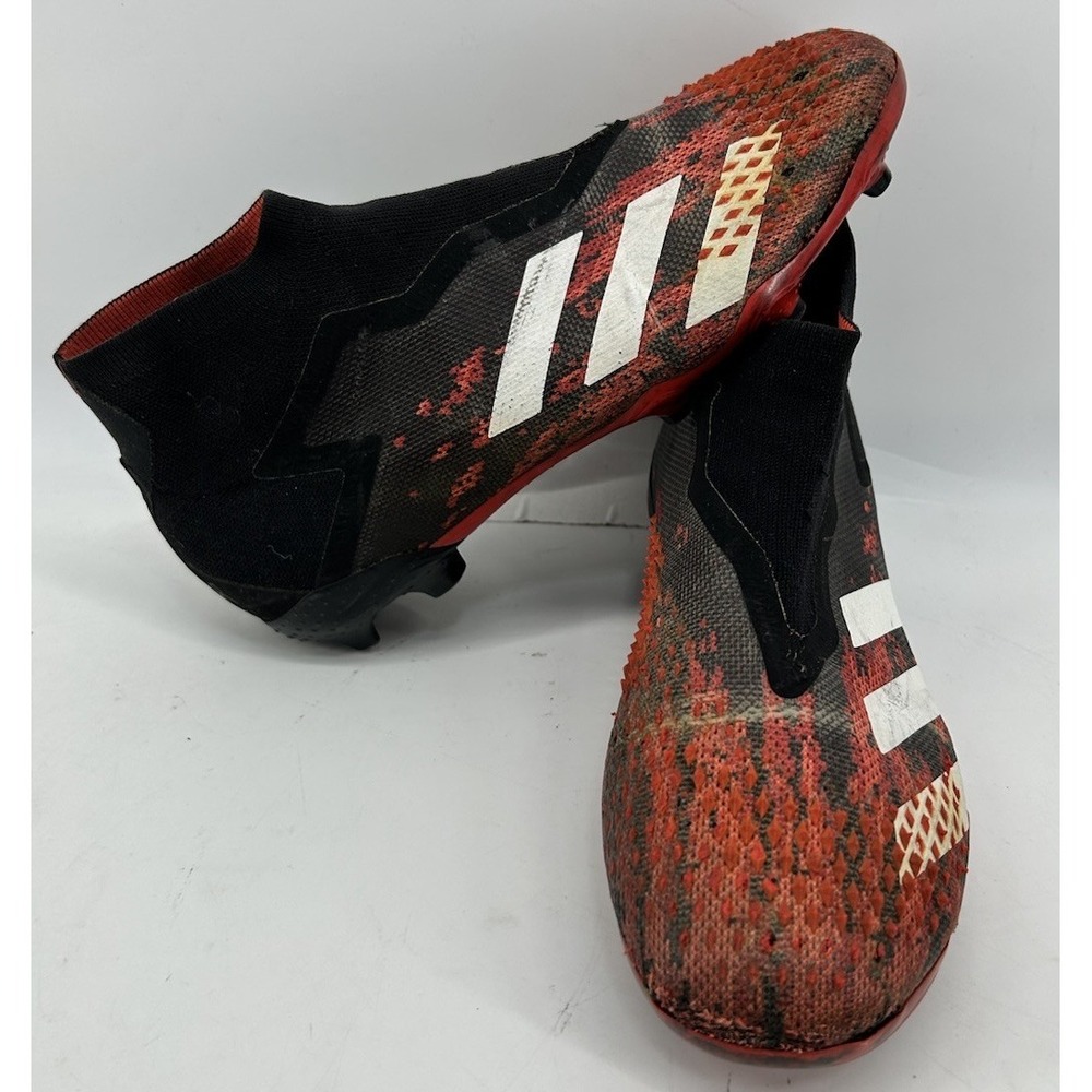 Adidas Predator 20+ FG So We Cleats Black And Red Demonskin Texture Men's 6